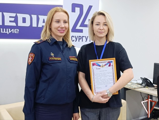 Специалисты пресс-службы Росгвардии поздравили журналистов Югры со Всемирным днём телевидения