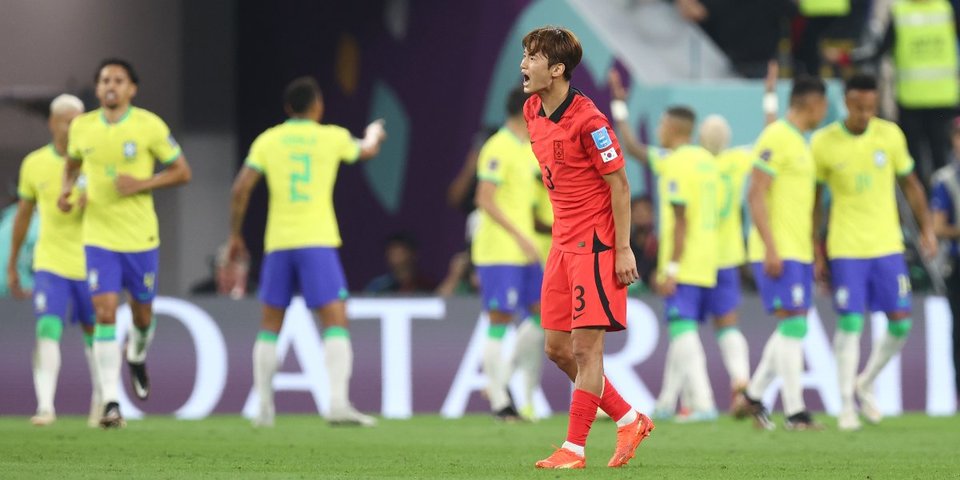 Бразилия — Южная Корея — 4:0. Двойная замена южнокорейцев в перерыве матча ЧМ-2022