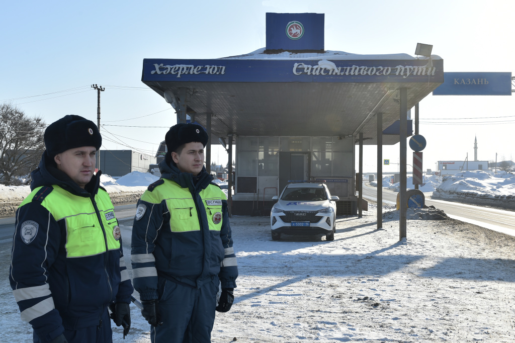 На фото стационарный пост полиции «Малиновка»
