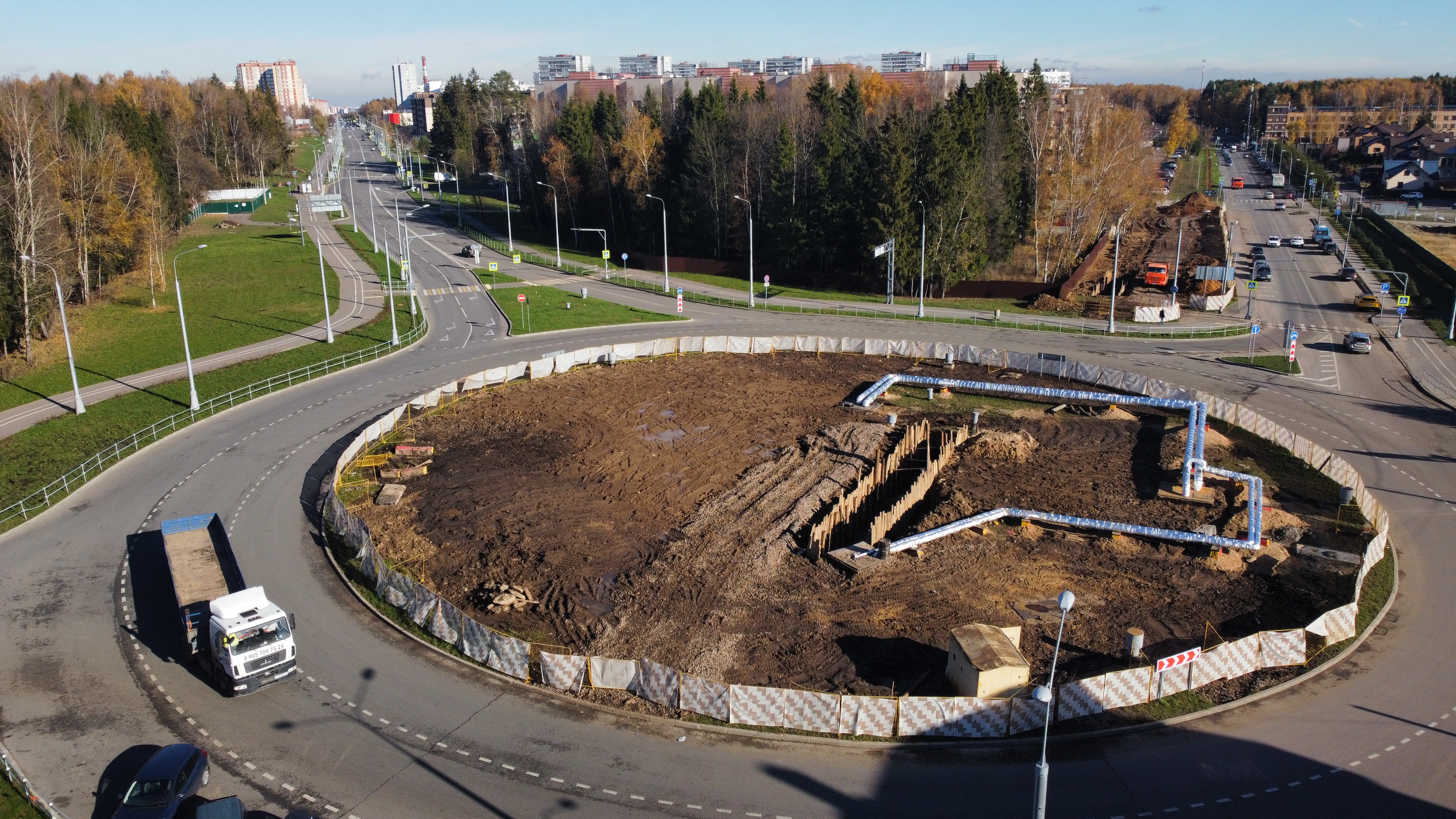 Сетевой троицк. Полосы движения Троицкий у МРВ.