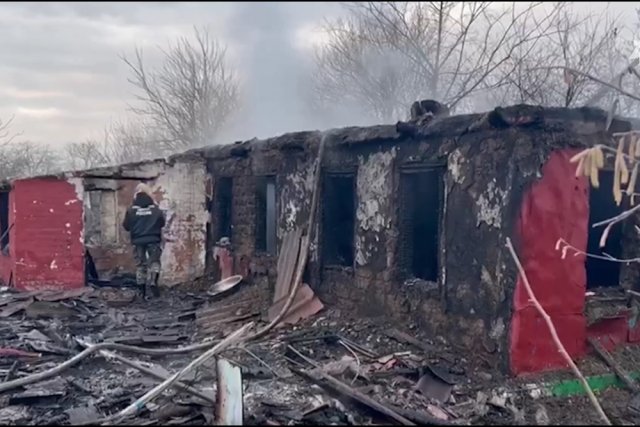 Тот самый дом в Курганинском районе, где жила многодетная семья. 