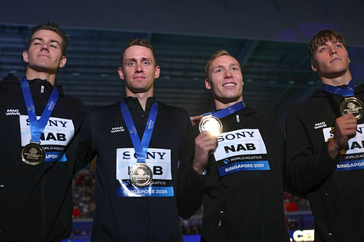 Мирон Лифинцев, Андрей Минаков, Кирилл Пригода, Егор Корнев. Фото: © Adam Pretty / Staff / Getty Images Sport / Gettyimages.ru 