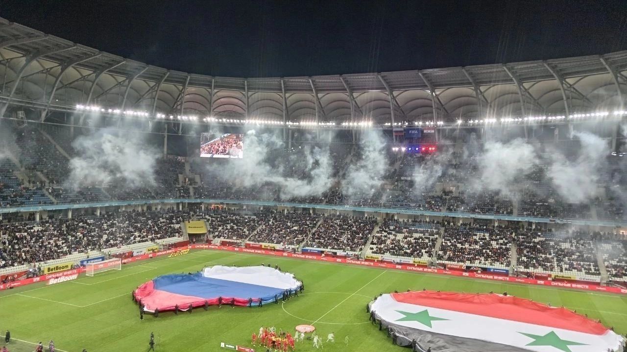 Начало матча Россия – Сирия