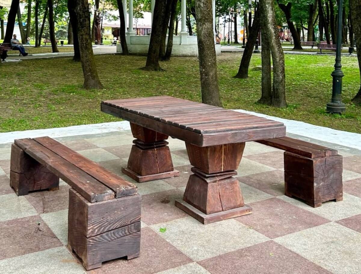 Шахматные столы в парках
