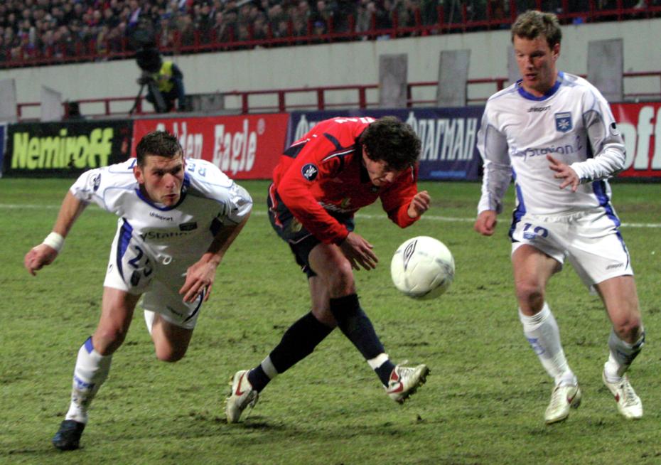 Матч 1/4 финала Кубка УЕФА между ЦСКА и «Осером» (Франция), 2005 год