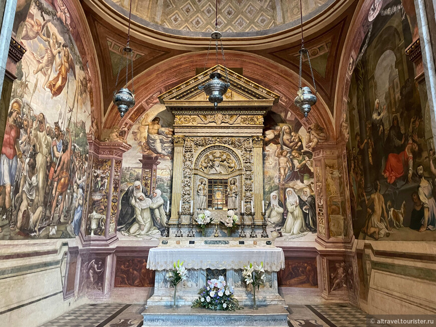 Капелла Св.Екатерины Сиенской. Фрески Содомы (Giovanni Antonio Bazzi), 1526.