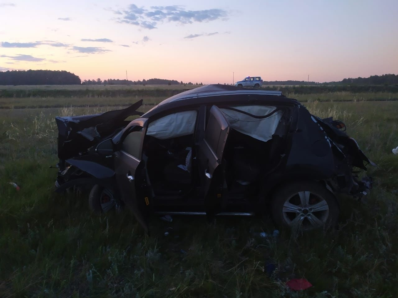 Водитель ауди не справился с управлением
