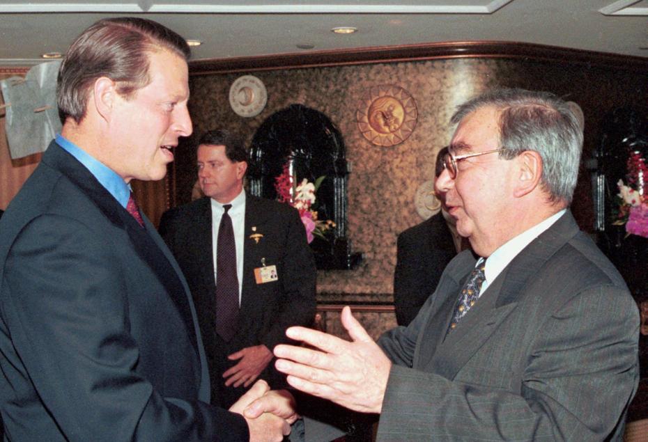 Встреча председателя правительства РФ Евгения Примакова с вице-президентом США Альбертом Гором, 1998 год