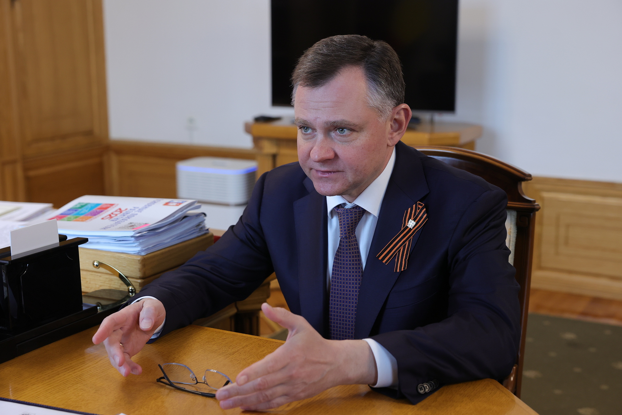 Рабочая встреча губернатора Ю.Б.Слюсаря с начальником Главного управления Федеральной службы исполнения наказаний по Ростовской области А.В.Поляковым