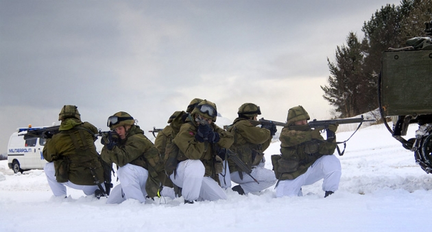 Норвежская армия на учениях