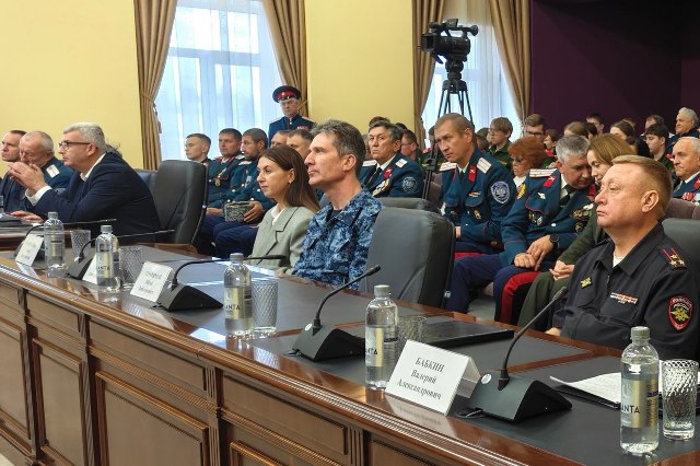 Заместитель начальника УФСИН Алексей Голиков принял участие в Отчетном круге Омского отдельского казачьего общества