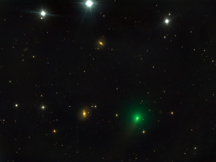 Комету 62P и две галактики запечатлел псковский астроном-любитель