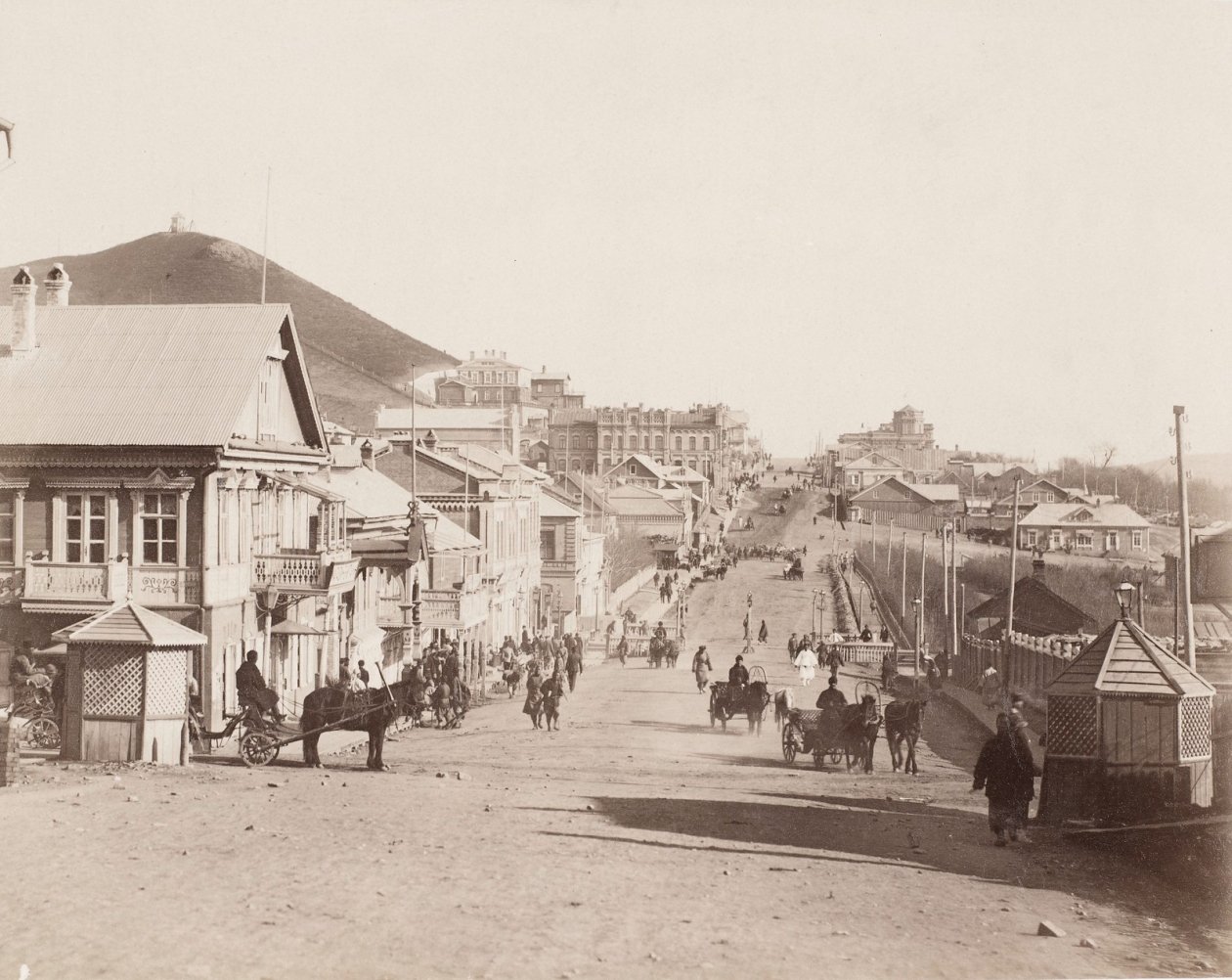 Владивосток, ул. Светланская в начале 1890-х гг