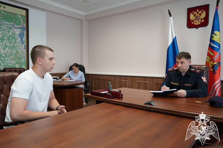 В Иванове начальник регионального Управления Росгвардии провел приём граждан в Приёмной Президента Российской Федерации в Ивановской области