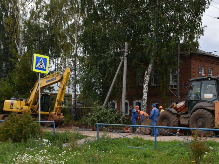 Более половины запланированных работ по реконструкции системы водоотведения выполнено в Осе