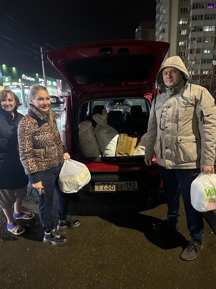 Жители Краснодара отправили гуманитарную помощь в госпиталь города Валуйки