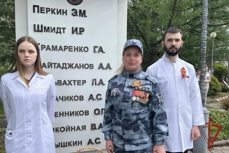 Сотрудники ОМОН Росгвардии поддержали патриотическую акцию «Эстафета Памяти» (ВИДЕО)