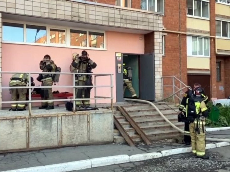 В Ижевске утром 9 июня произошел пожар в многоэтажке на ул. Тимирязева