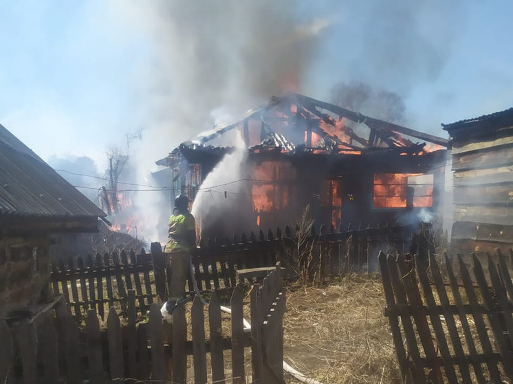 В Алтайском крае женщина погибла при пожаре, вспыхнувшем из-за горящей травы