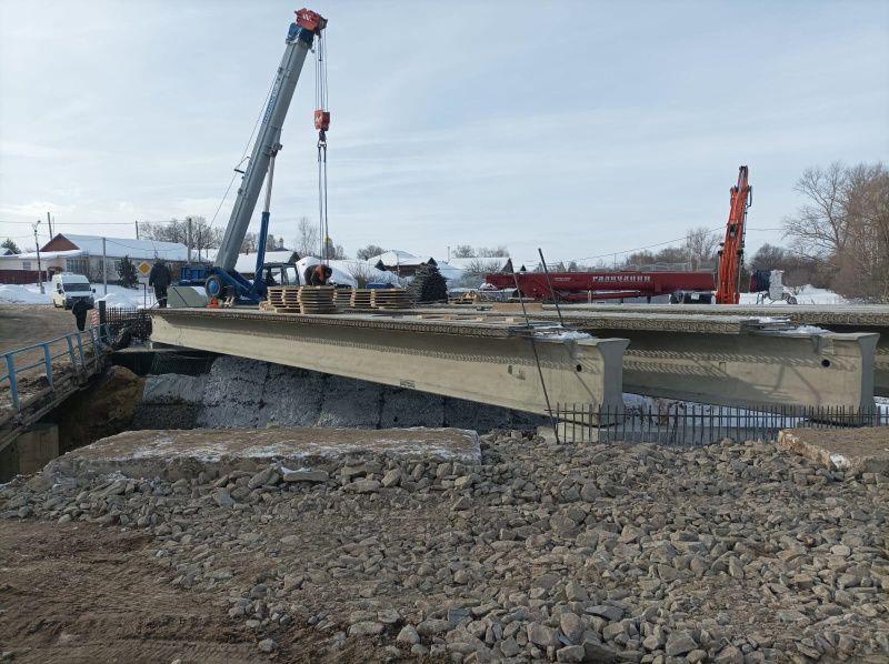 Новый мост в Теньгушевском районе Мордовии сдадут летом этого года