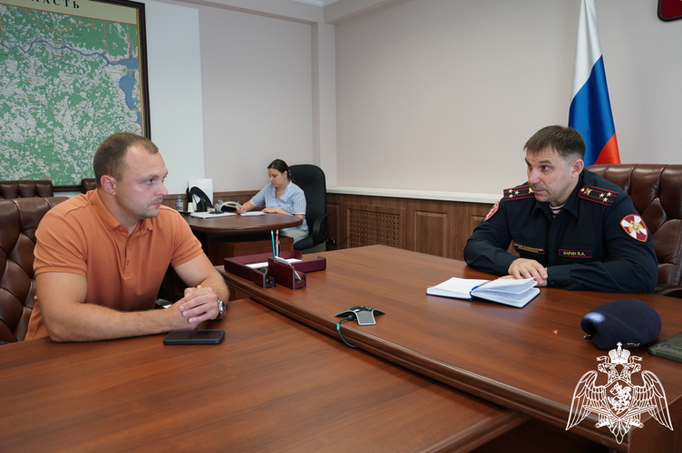 В Иванове начальник регионального Управления Росгвардии провел приём граждан в Приёмной Президента Российской Федерации в Ивановской области