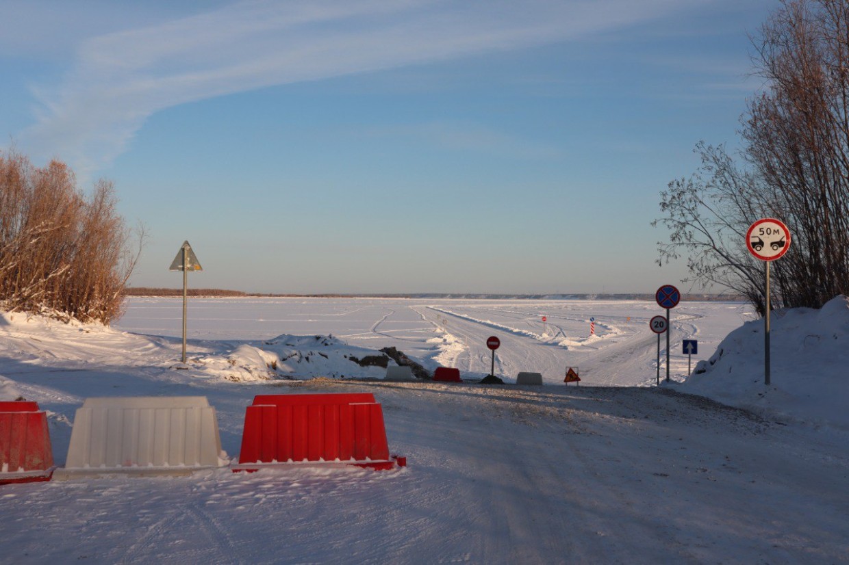 Ледовая переправа Хатассы – Павловск готова на 90%