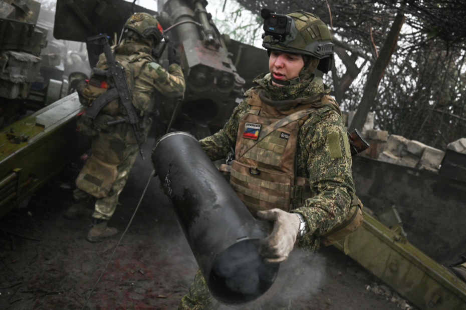 Военнослужащие ВС РФ в зоне СВО  на Красноармейском направлении