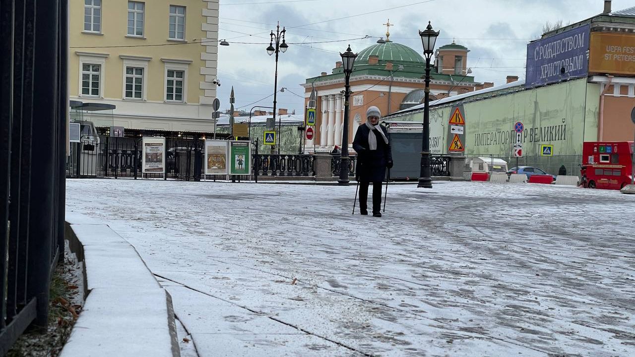 Отсутствие спецтехники на улицах Петербурга возмутило опасающихся гололеда горожан