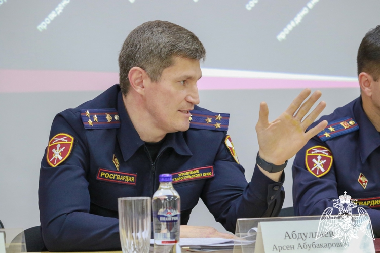 В Управлении Росгвардии по Ставропольскому краю подвели итоги работы с руководителями субъектов федерального государственного контроля в 2025 году