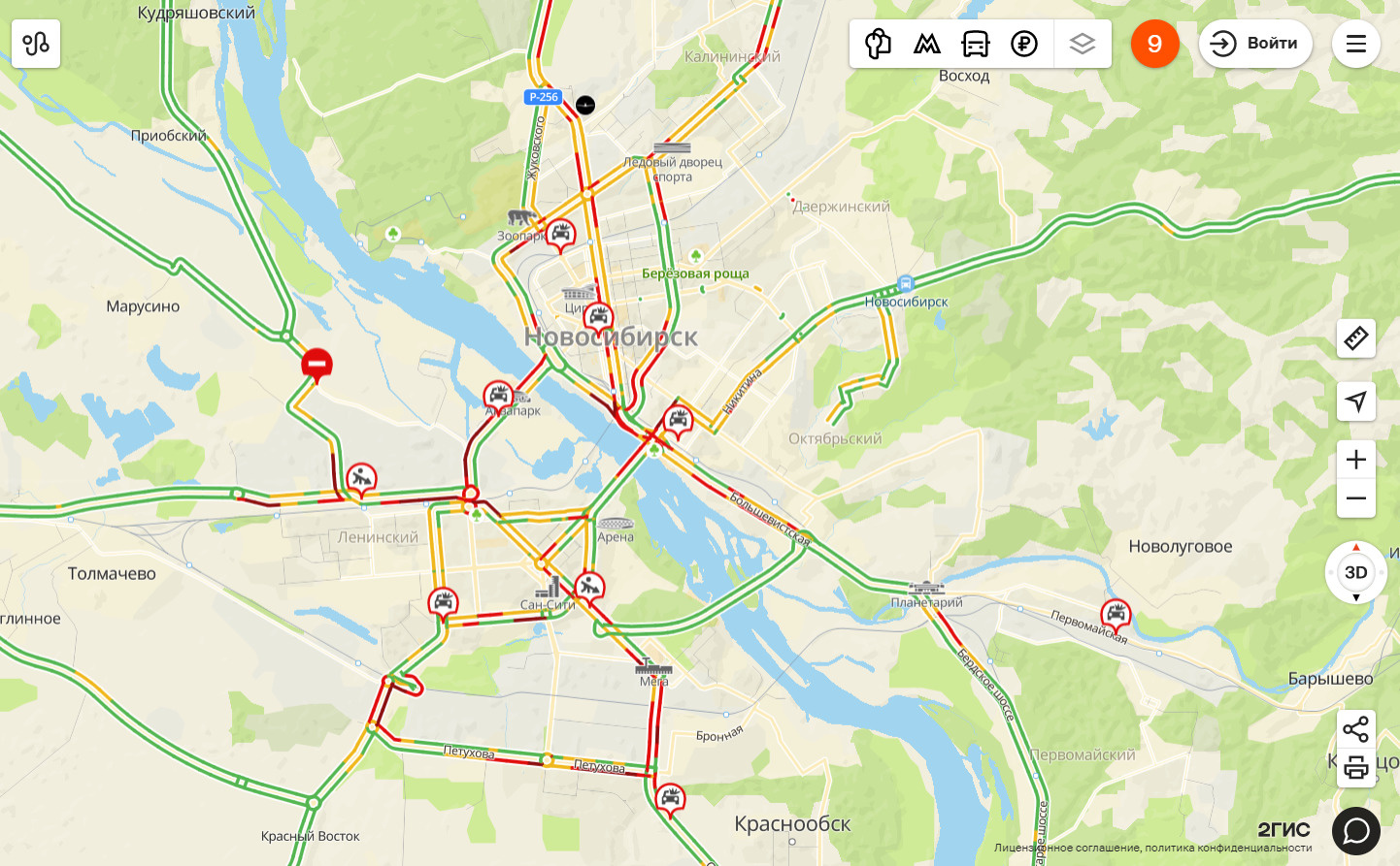 Гис пробки новосибирск. Карта пробок Новосибирска. Шкала пробок 2гис. Пробки Новосибирск. Пробки 9 баллов Новосибирск Скриншоты.