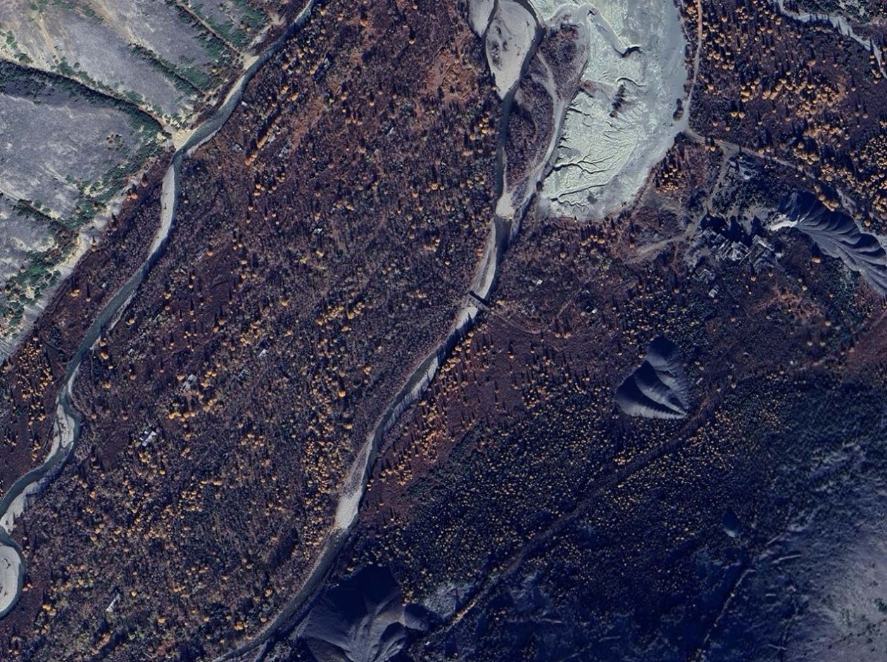 Здесь располагался посёлок Каньон. 2025 год kolymastory.ru