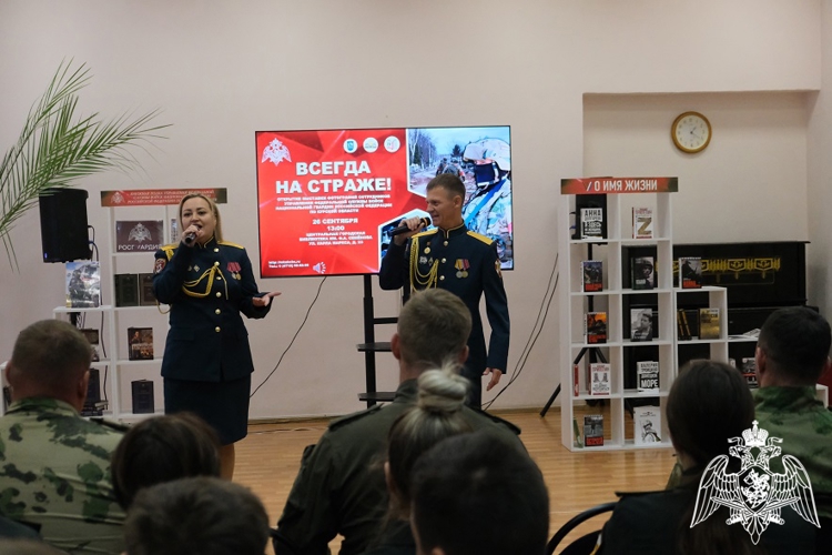 В Курске к 9-летию со дня образования территориального управления Росгвардии открылась фотовыставка