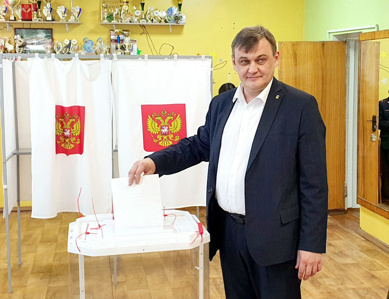Вадим Сергеев отдал свой голос на выборах президента России