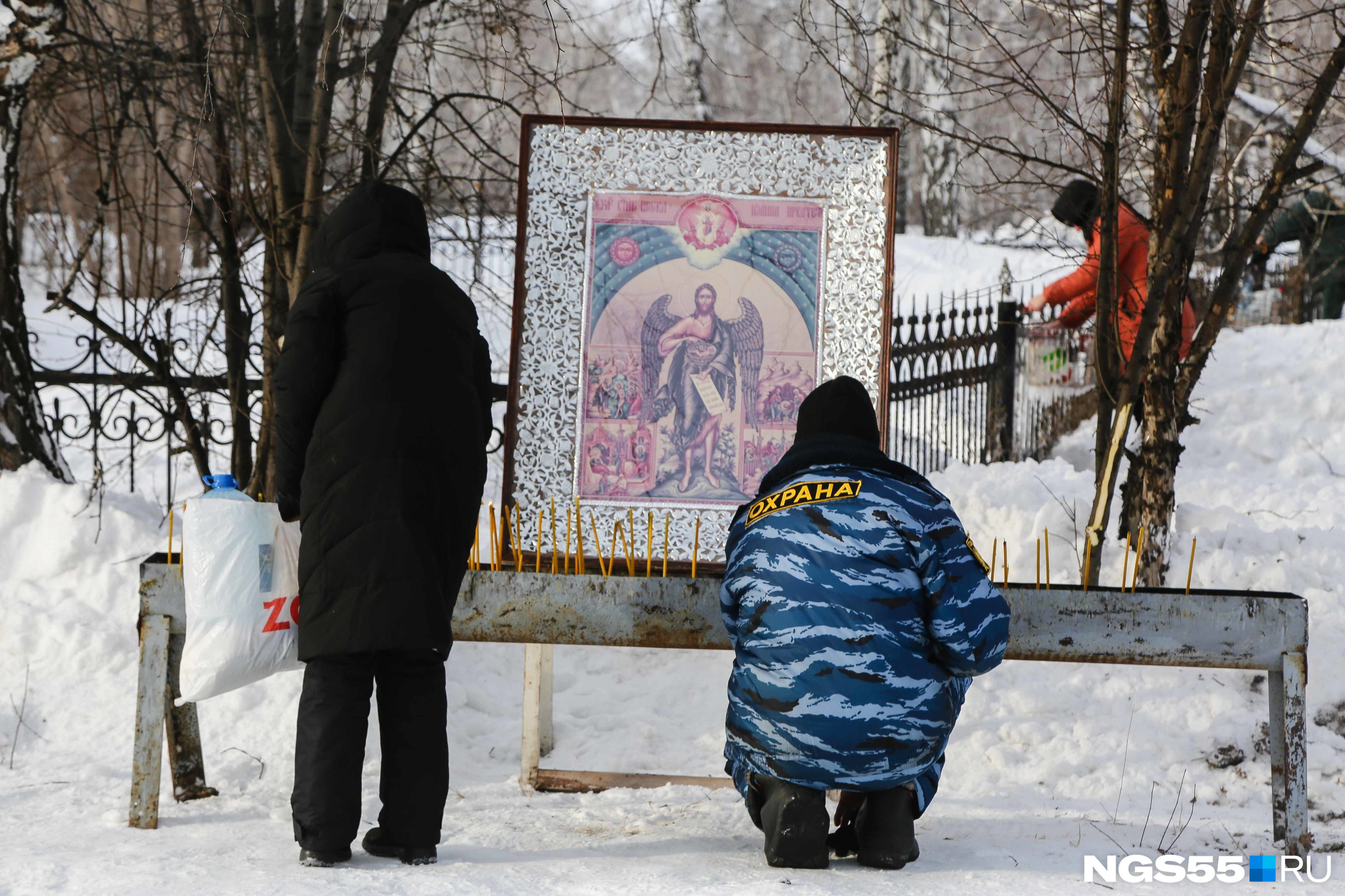 Ачаирский монастырь Омск зимой