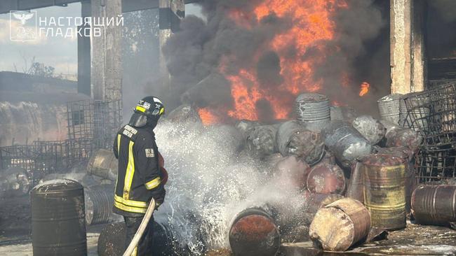 В Шебекино – сильный пожар на предприятии после атаки дрона - Изображение 2
