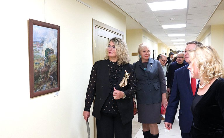 Открытие выставки работ Московского союза художников «Победа за нами»