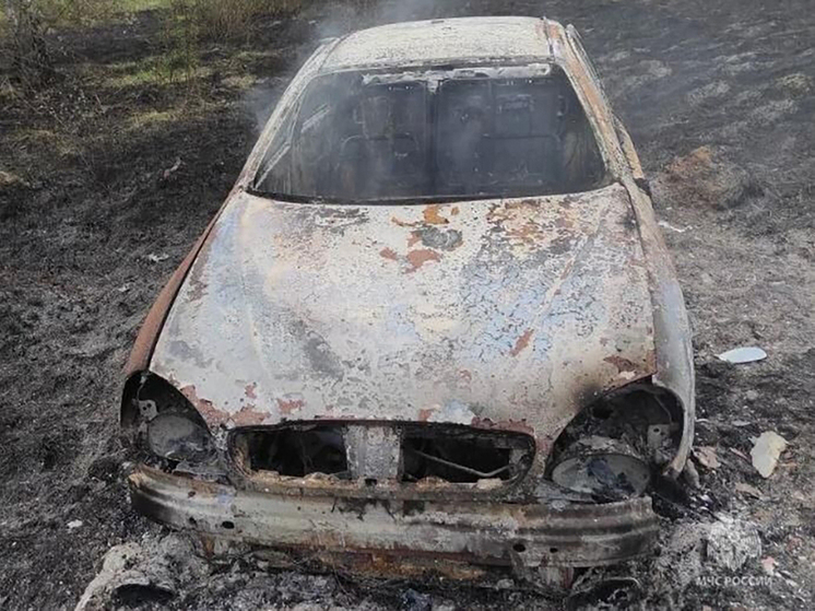 В Боровском районе сгорел автомобиль