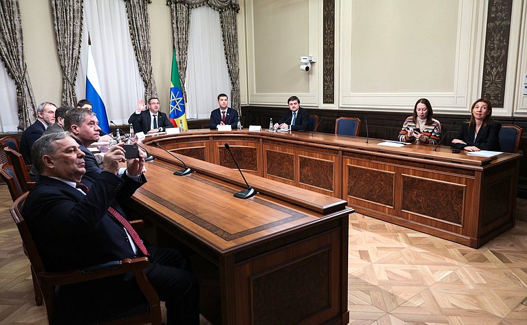 Совместное заседание групп по сотрудничеству Совета Федерации Федерального Собрания Российской Федерации и Совета Федерации Федеративной Демократической Республики Эфиопии