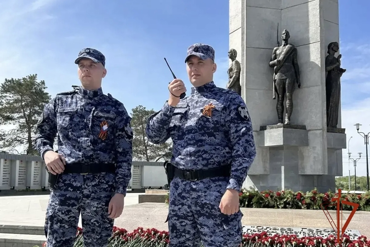 Росгвардейцы приняли участие в патриотической акции «Забег Победы» в Омске