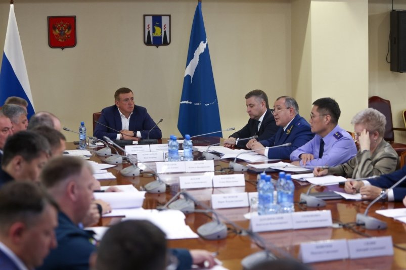 Совещание пресс-служба правительства Сахалинской области