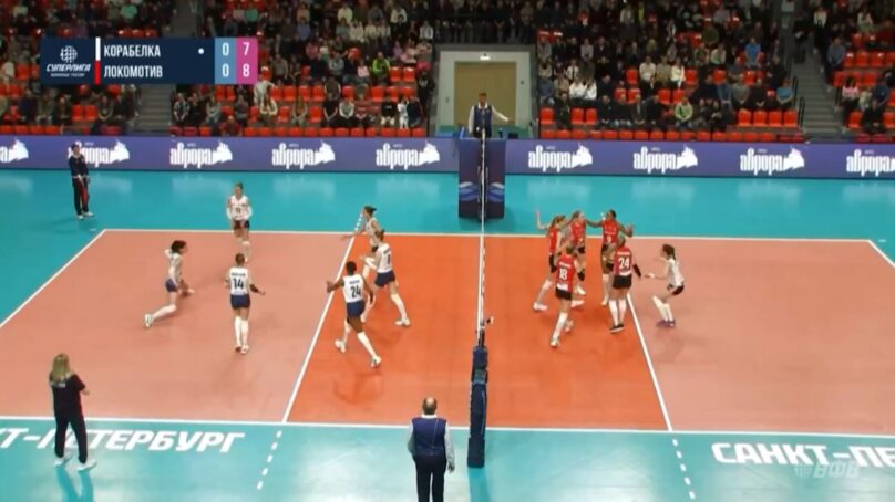 Калининградский волейбольный «Локомотив» провёл выездной матч Чемпионата России в Санкт-Петербурге