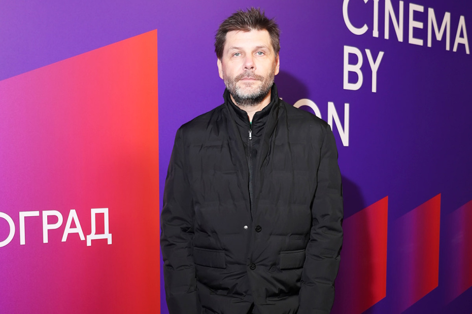 Режиссер Владимир Щегольков на премьере сериала «Виноград» в кинотеатре Summer Сinema by Kion