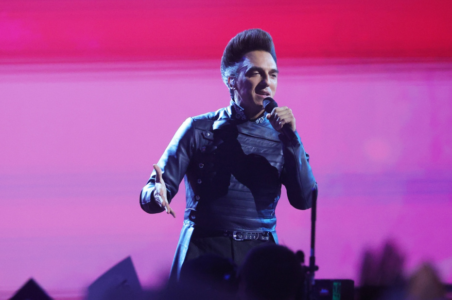 Слободан Тркуля (Сербия) выступает на международном музыкальном конкурсе «Интервидение» 2025