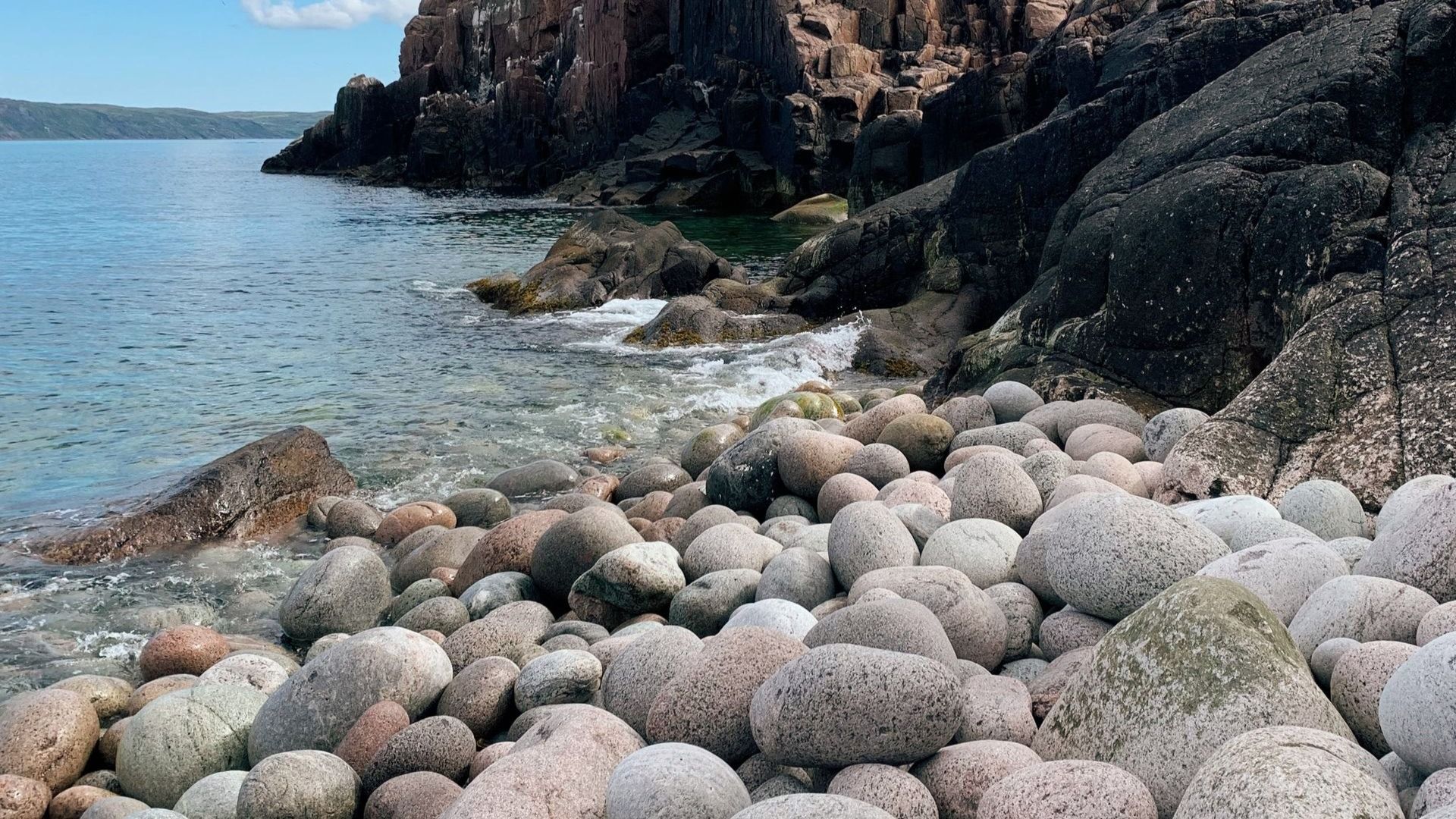 каменный пляж териберка