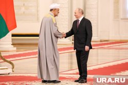 Президент Владимир Путин впервые принимает султана Аль Саида в Кремле