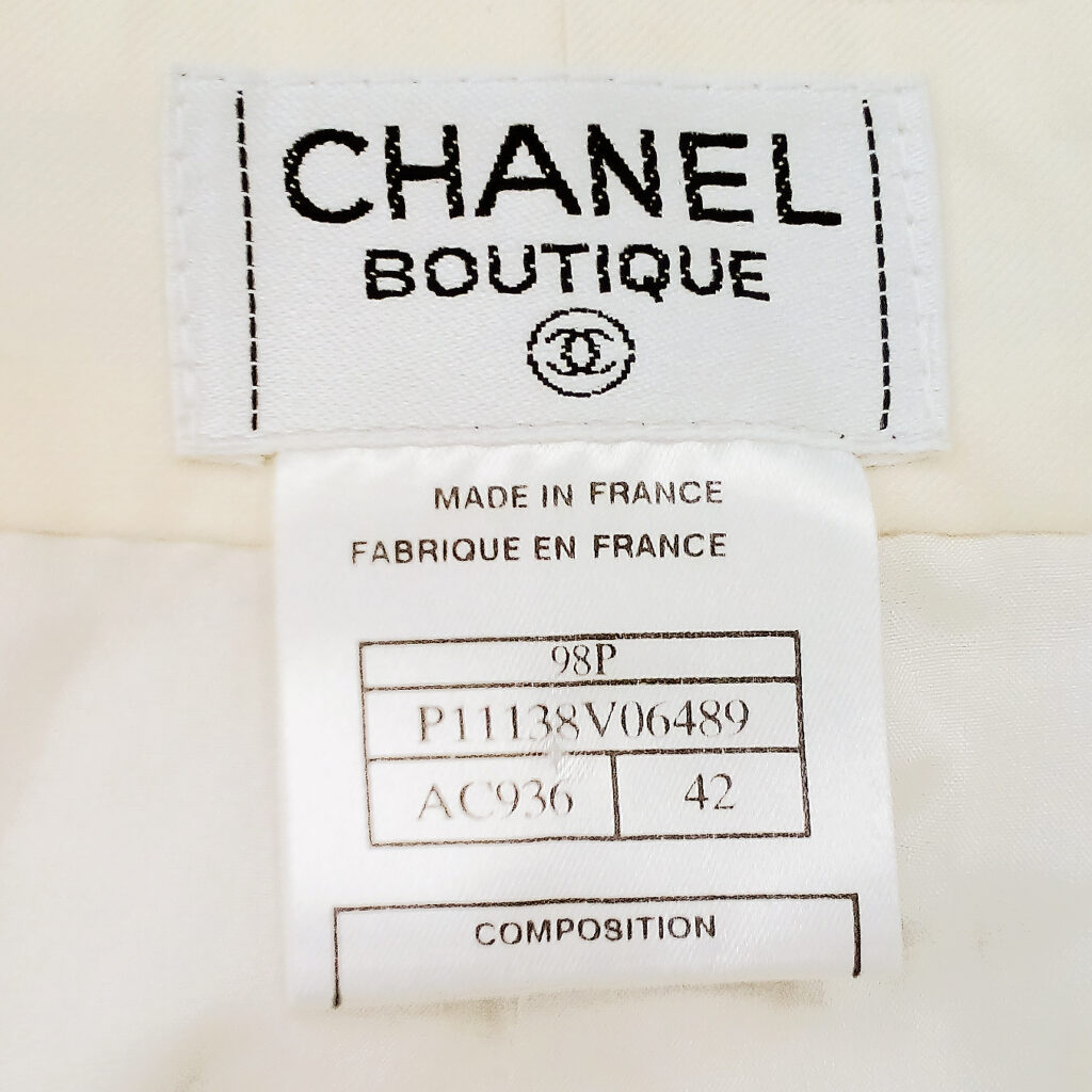 Бирка Chanel расшифровка