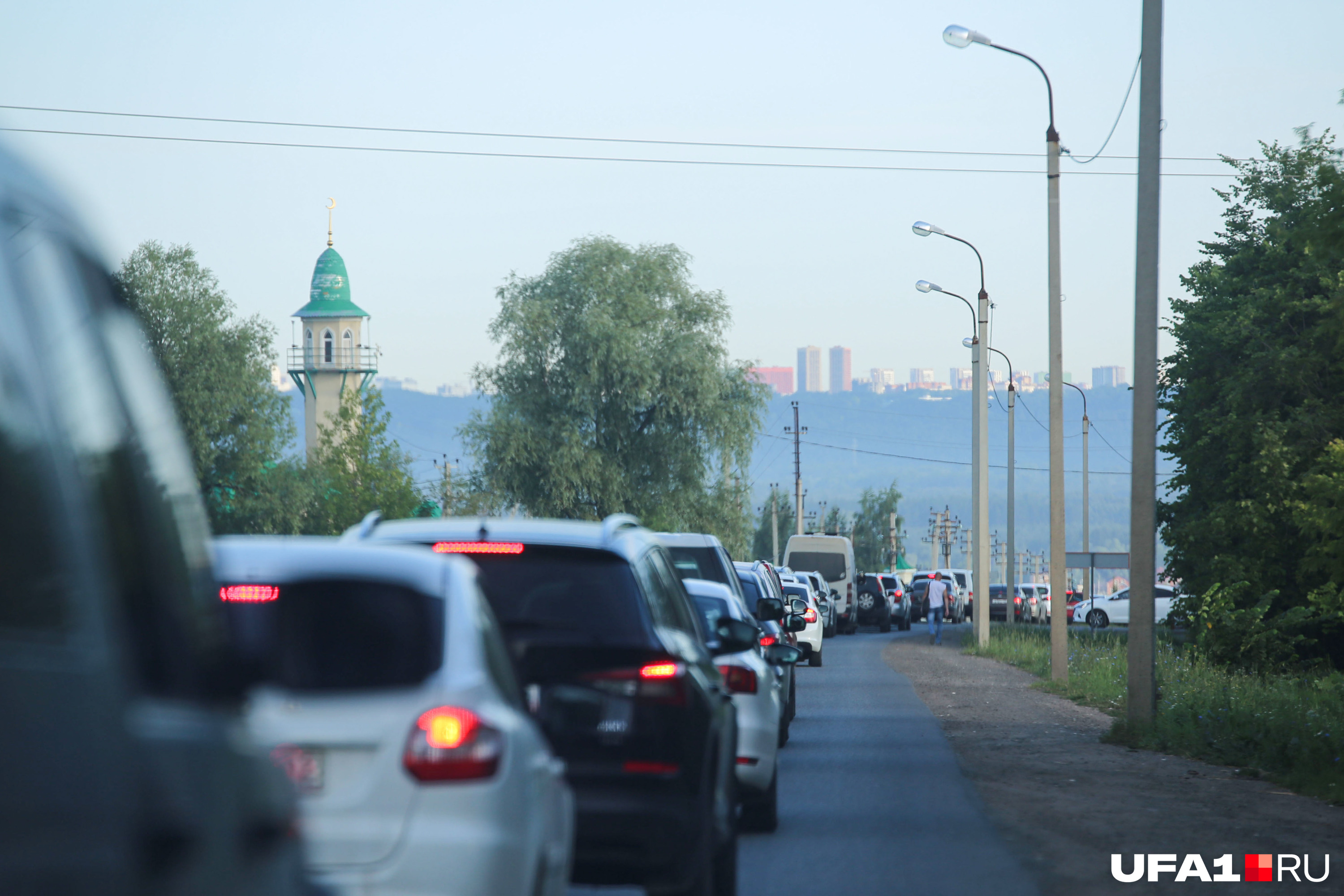 Пробки на дорогах уфы