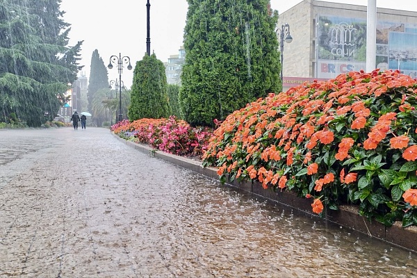 В Сочи прогнозируются дожди с грозами