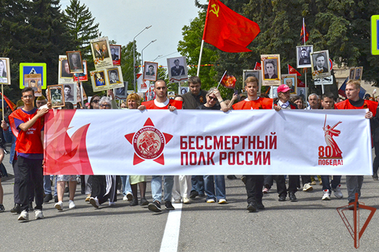 Росгвардейцы на Северном Кавказе стали участниками торжественных мероприятий Дня Победы