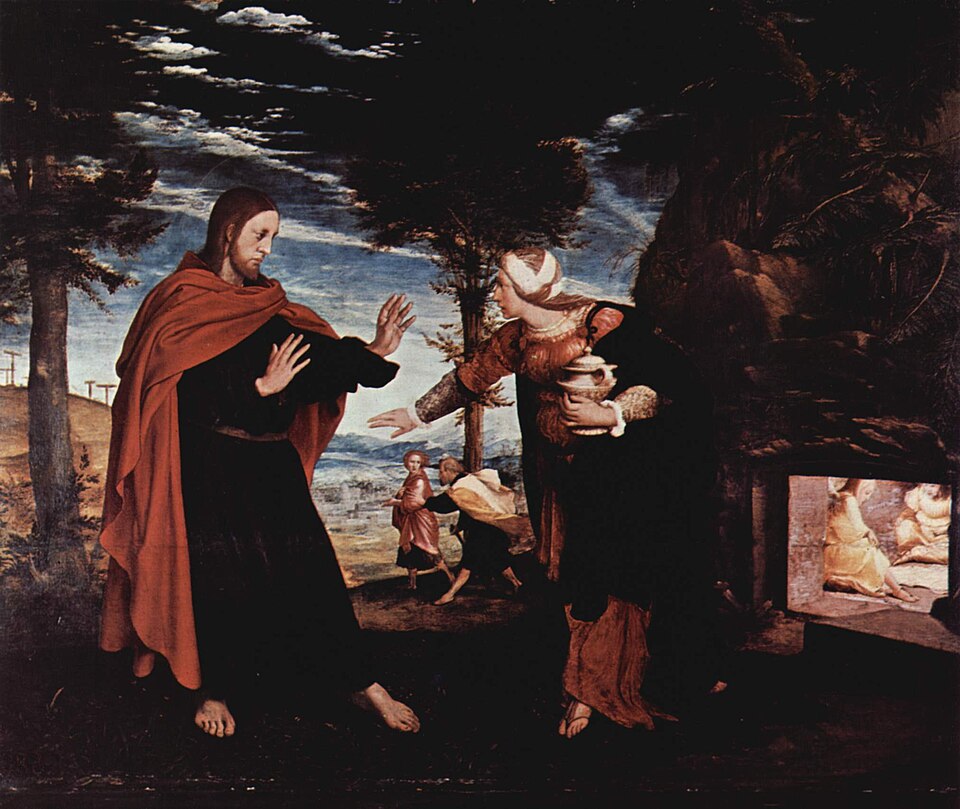 Ганс Гольбейн Младший. Не прикасайся ко мне (Noli me tangere). 1526-1528
